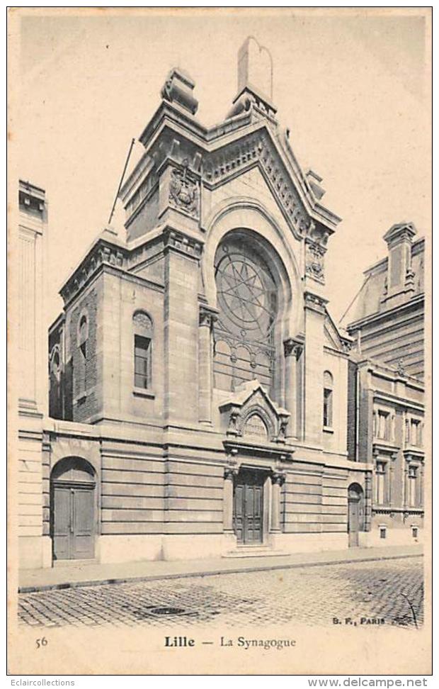 Judaisme.Judaica.Juif..     Synagogue  Lille             (voir Scan) - Judaika