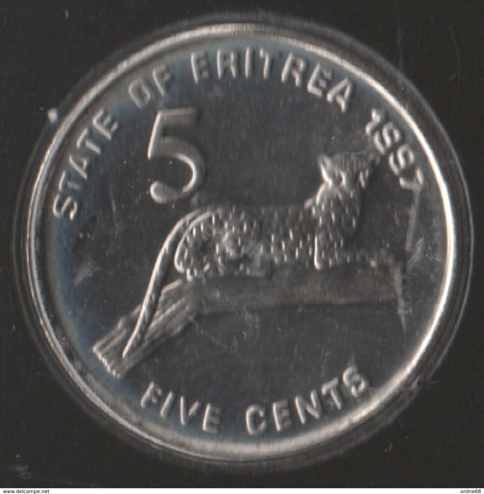 ERITREA 5 CENTS 1997 KM# 44 ANIMAL Leopard - Eritrea