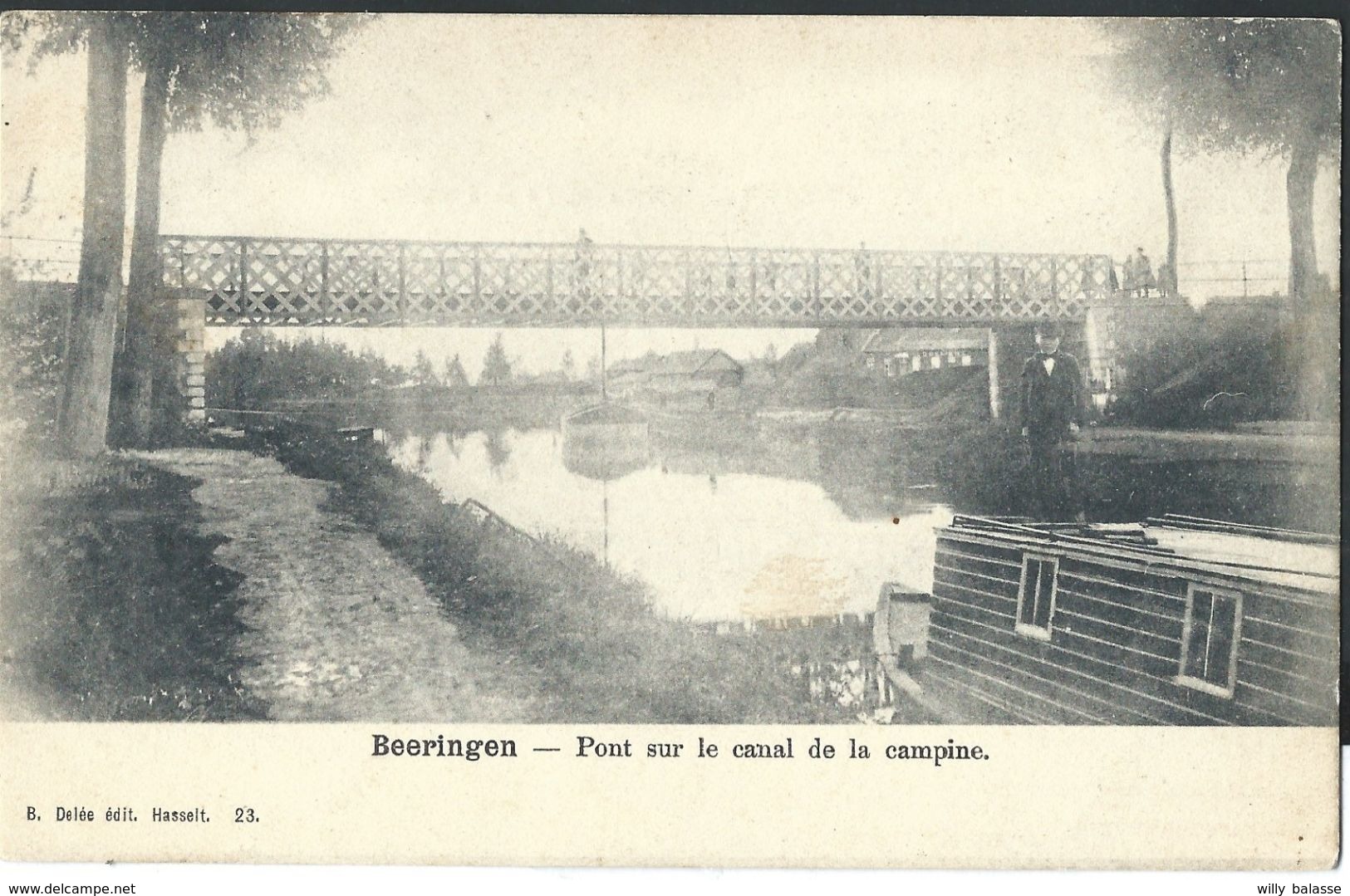 CPA BEERINGEN  Pont Sur Le Canal De La Campine - Beringen