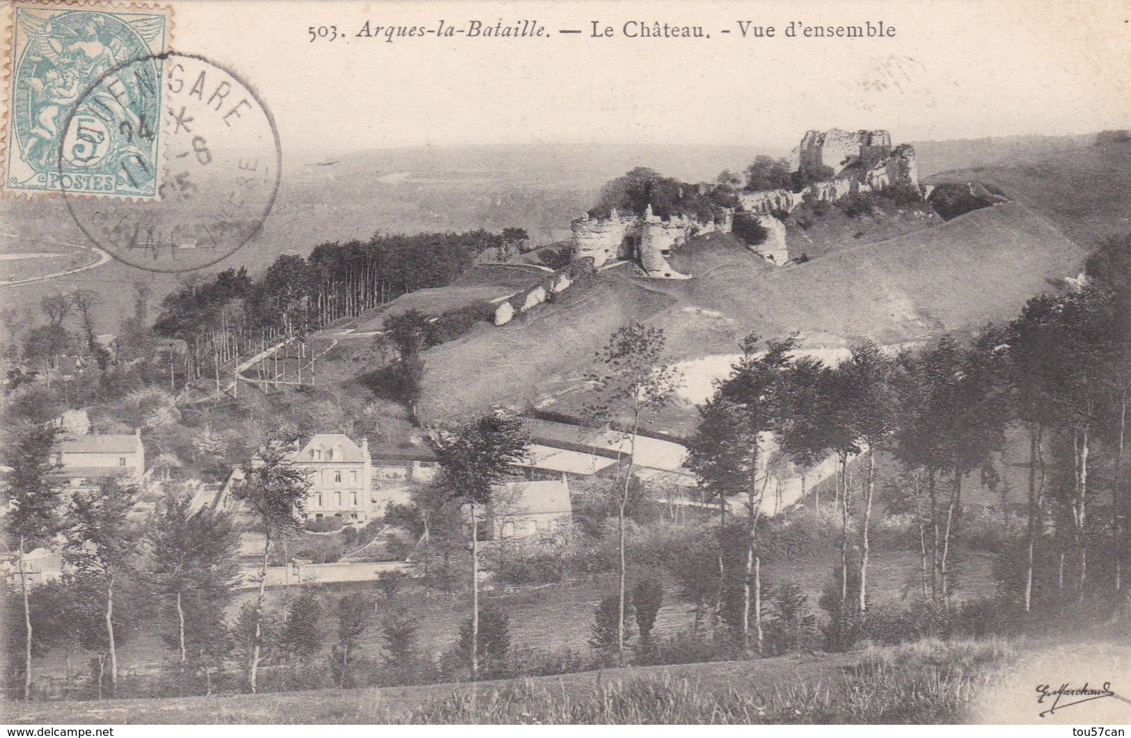 ARQUES LA BATAILLE - SEINE-MARITIME - (76)  - CPA DE 1905. - Arques-la-Bataille