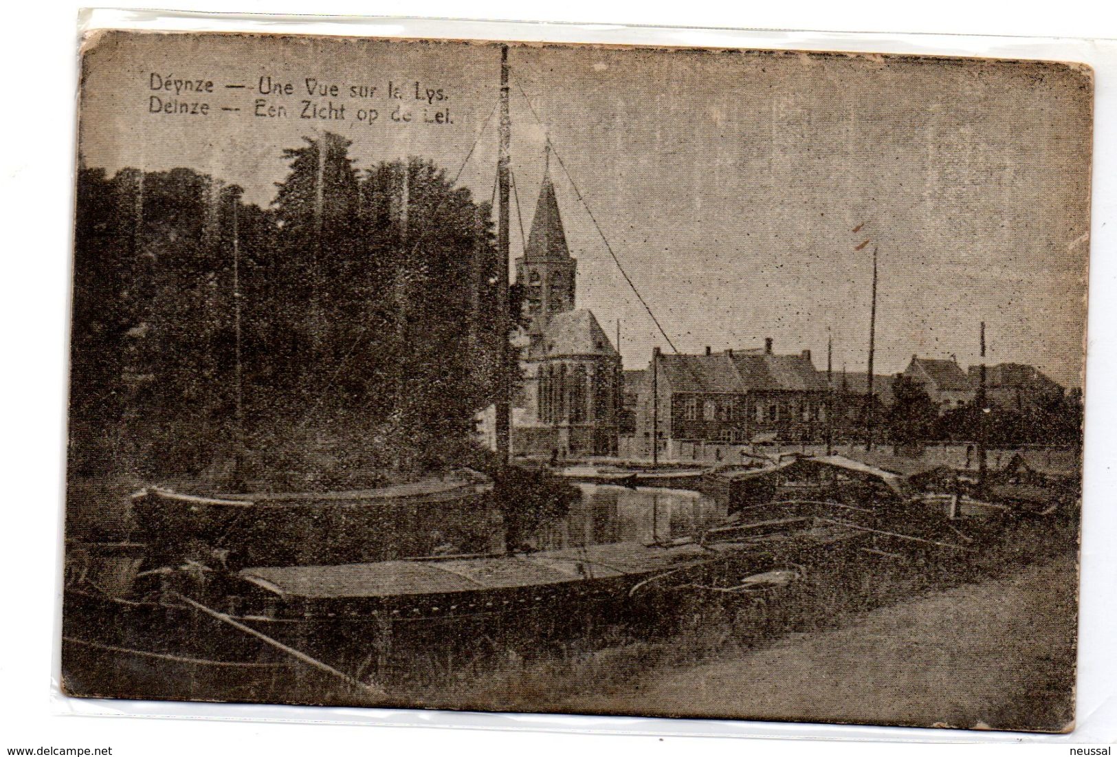 Tarjeta Postal De Deinze. Une Vue Sur La Lys. - Deinze