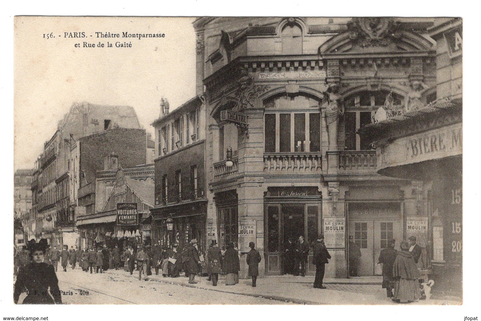 75 PARIS - 14ème, Théâtre Montparnasse Et Rue De La Gaité, Pionnière - Arrondissement: 14