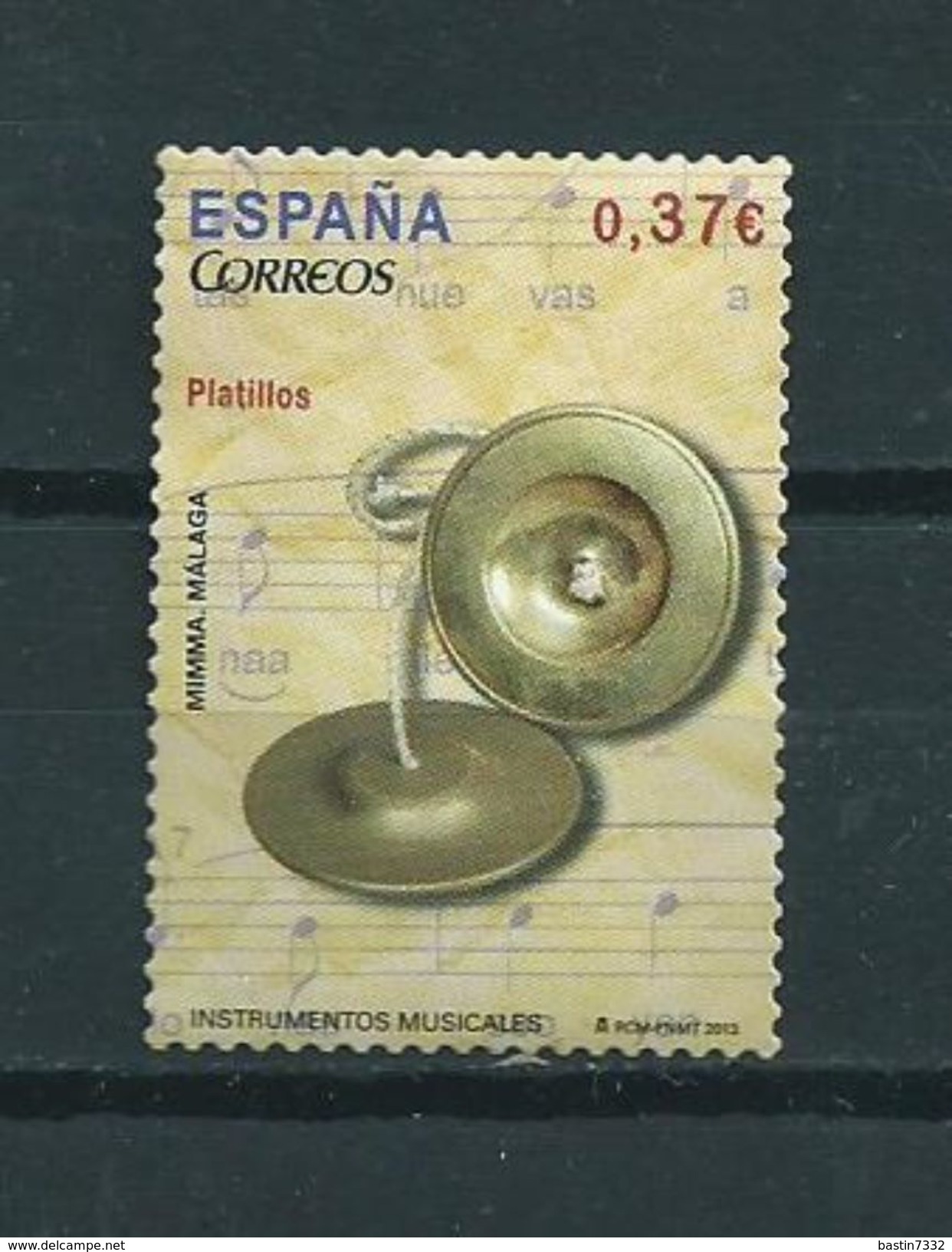 2013 Spain Music,platillos Used/gebruikt/oblitere - Used Stamps