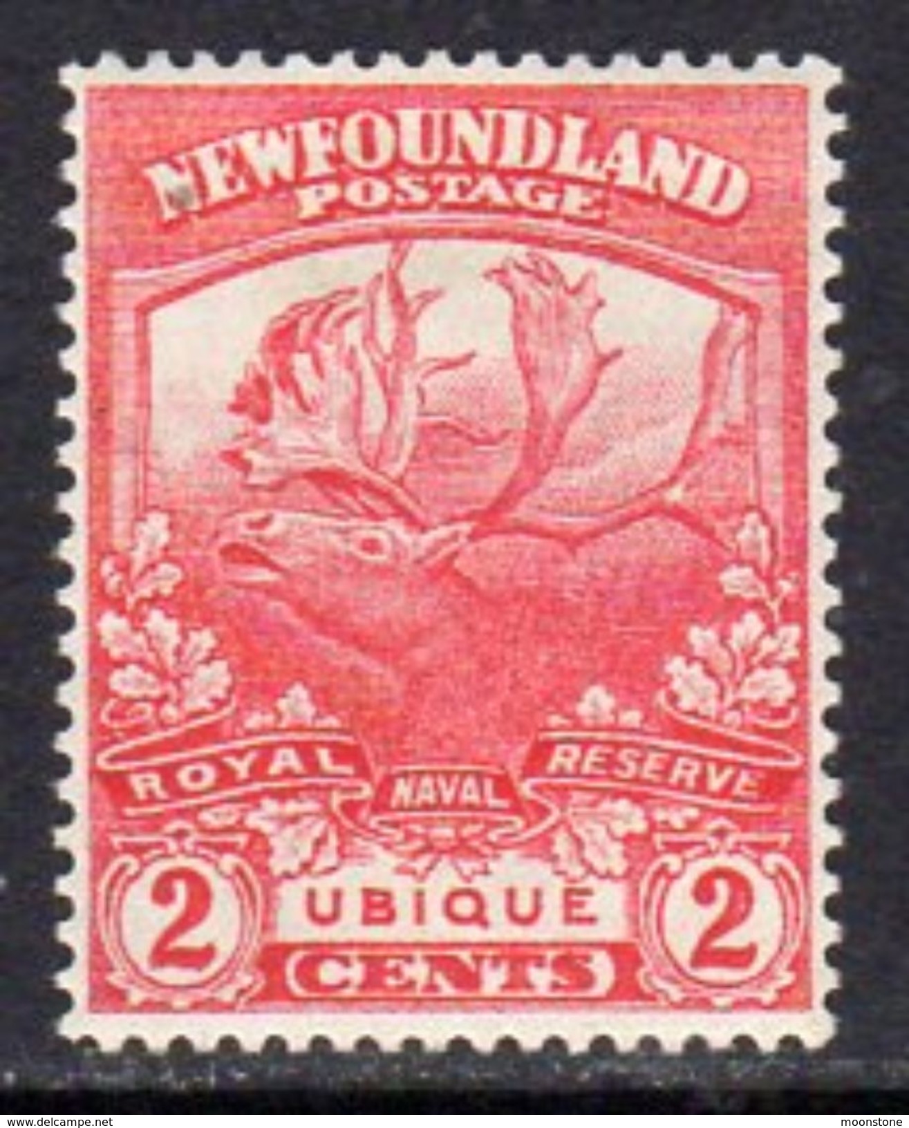 Newfoundland 1919 Newfoundland Contingent 2c Scarlet RN Reserve, Hinged Mint, SG 131 - 1908-1947