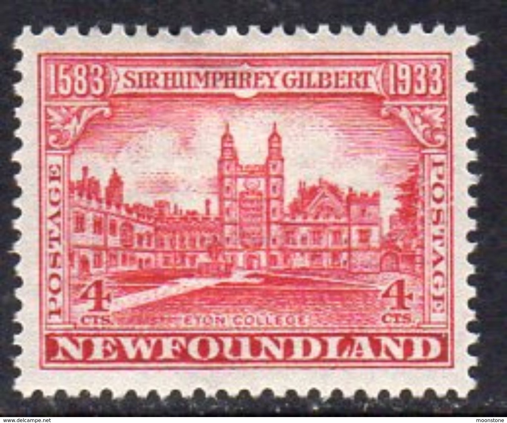 Newfoundland 1933 350th Anniversary Of Annexation 4c Eton College, Hinged Mint, SG 239 - 1908-1947