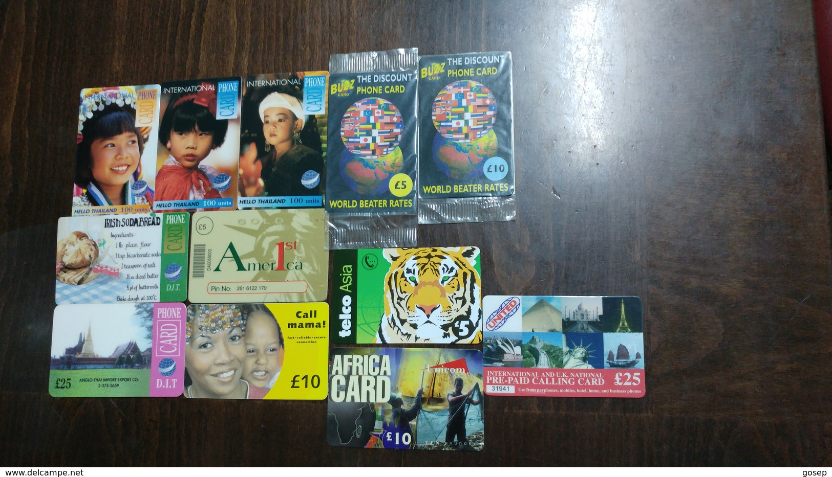 United Kingdom-prepiad Card-(set 8)- (12cards)-used+2 Card Prepiad Free - [10] Collections