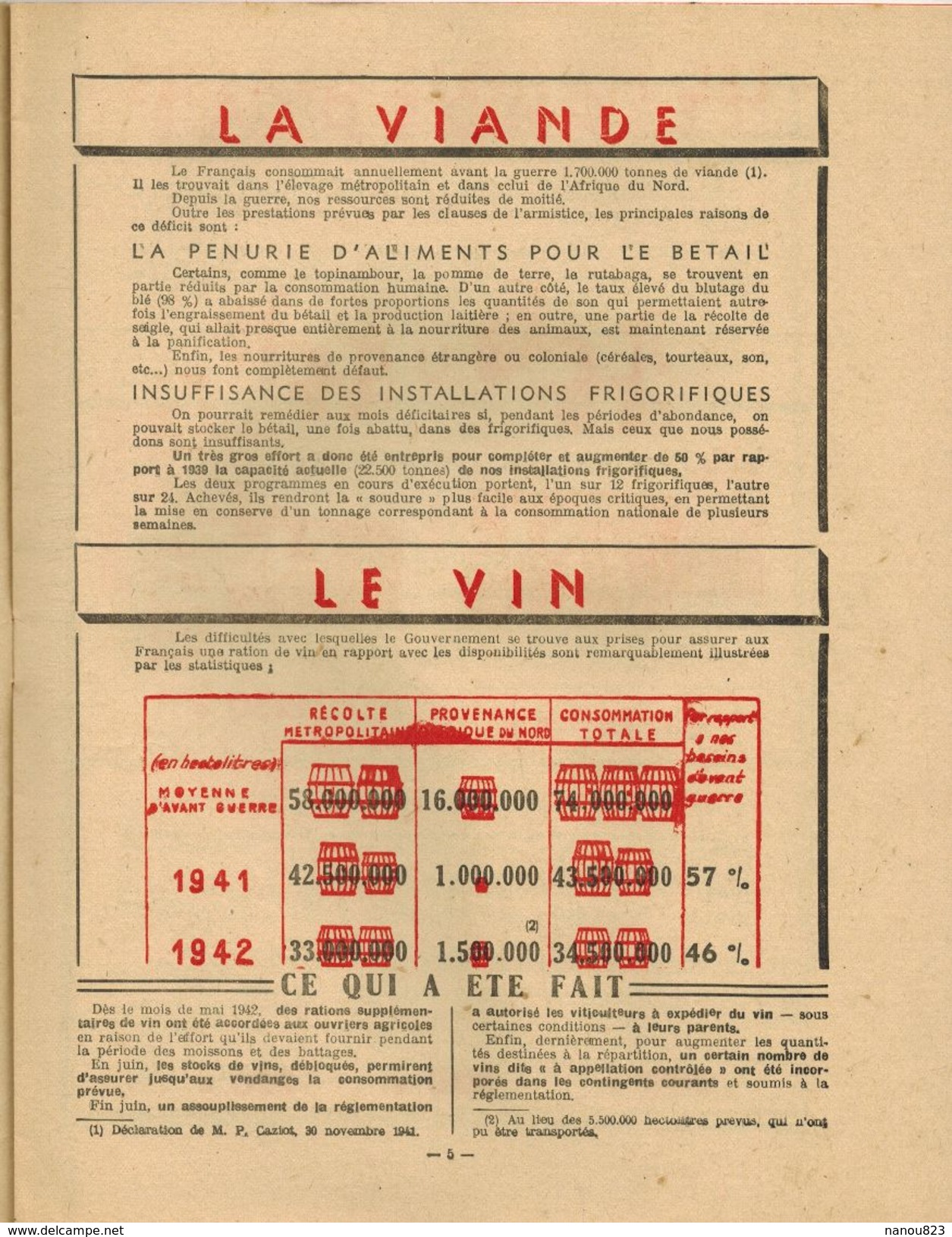 L'ESPOIR FRANCAIS Journal Pétainiste Pétain Propagande Française Résultat D'une Politique  - Vichy