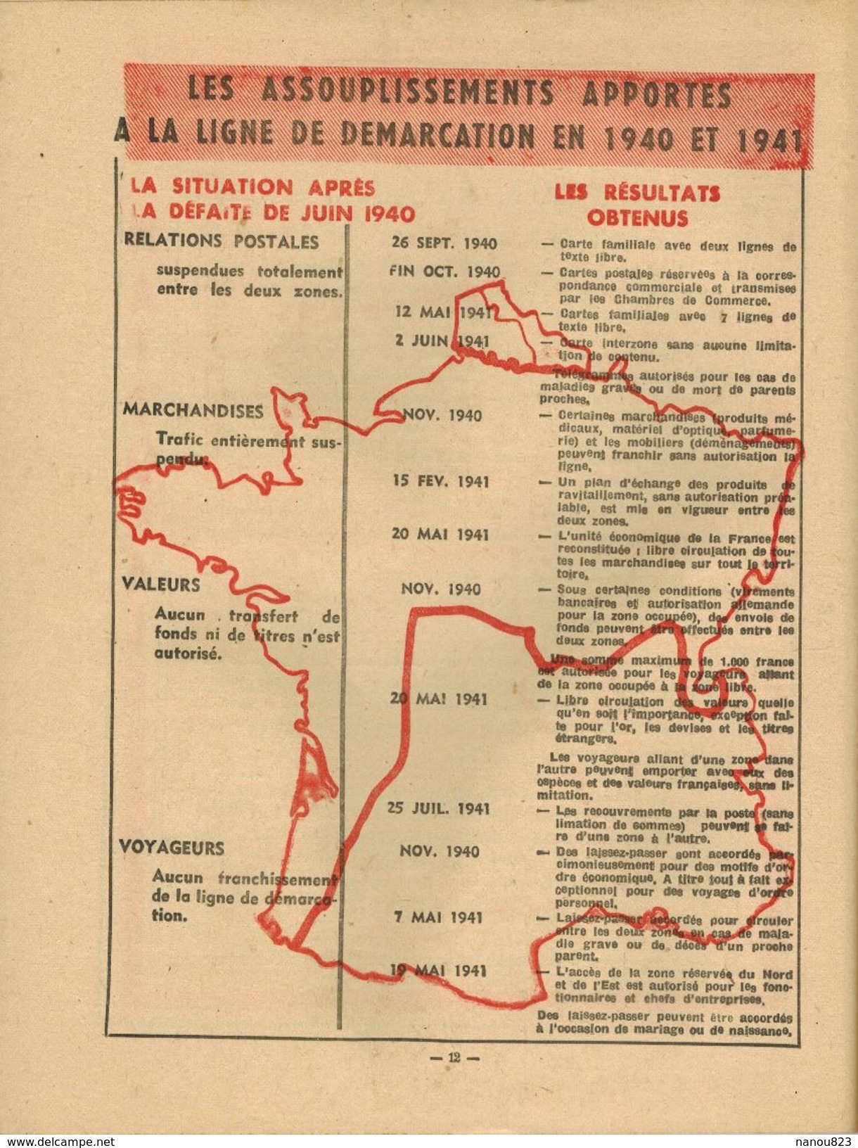 L'ESPOIR FRANCAIS Journal Pétainiste Pétain Propagande Française Résultat D'une Politique  - Vichy