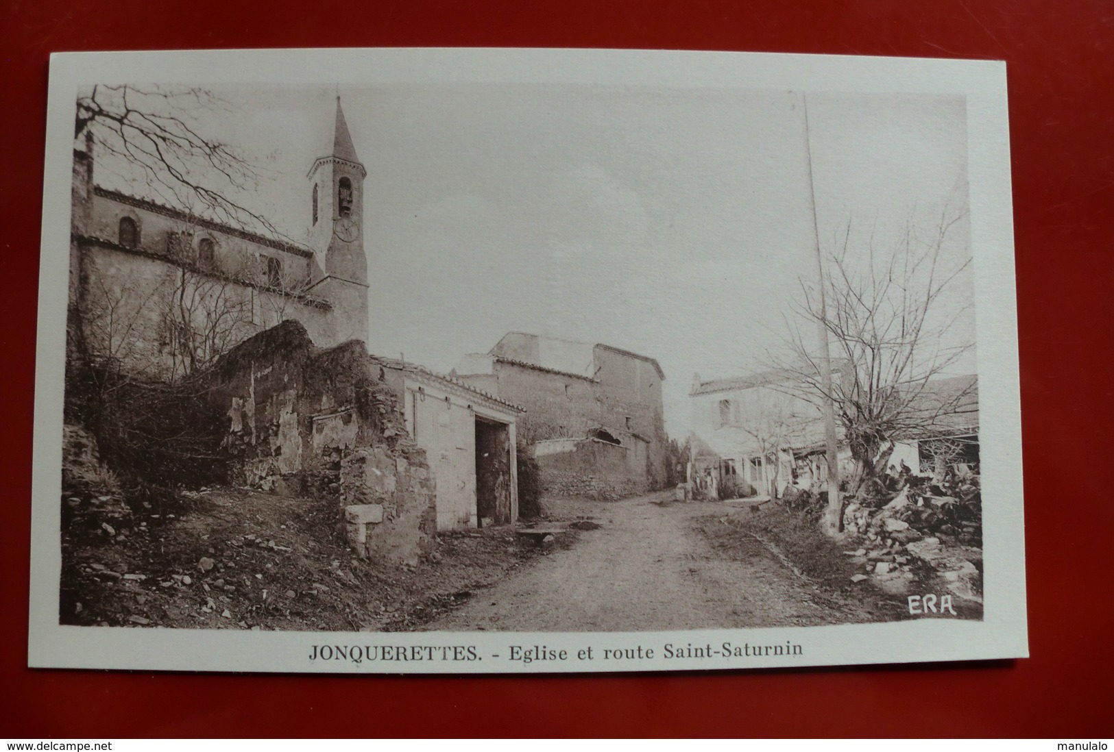 D 84 - Jonquerettes - église Et Route Saint Saturnin - Autres & Non Classés