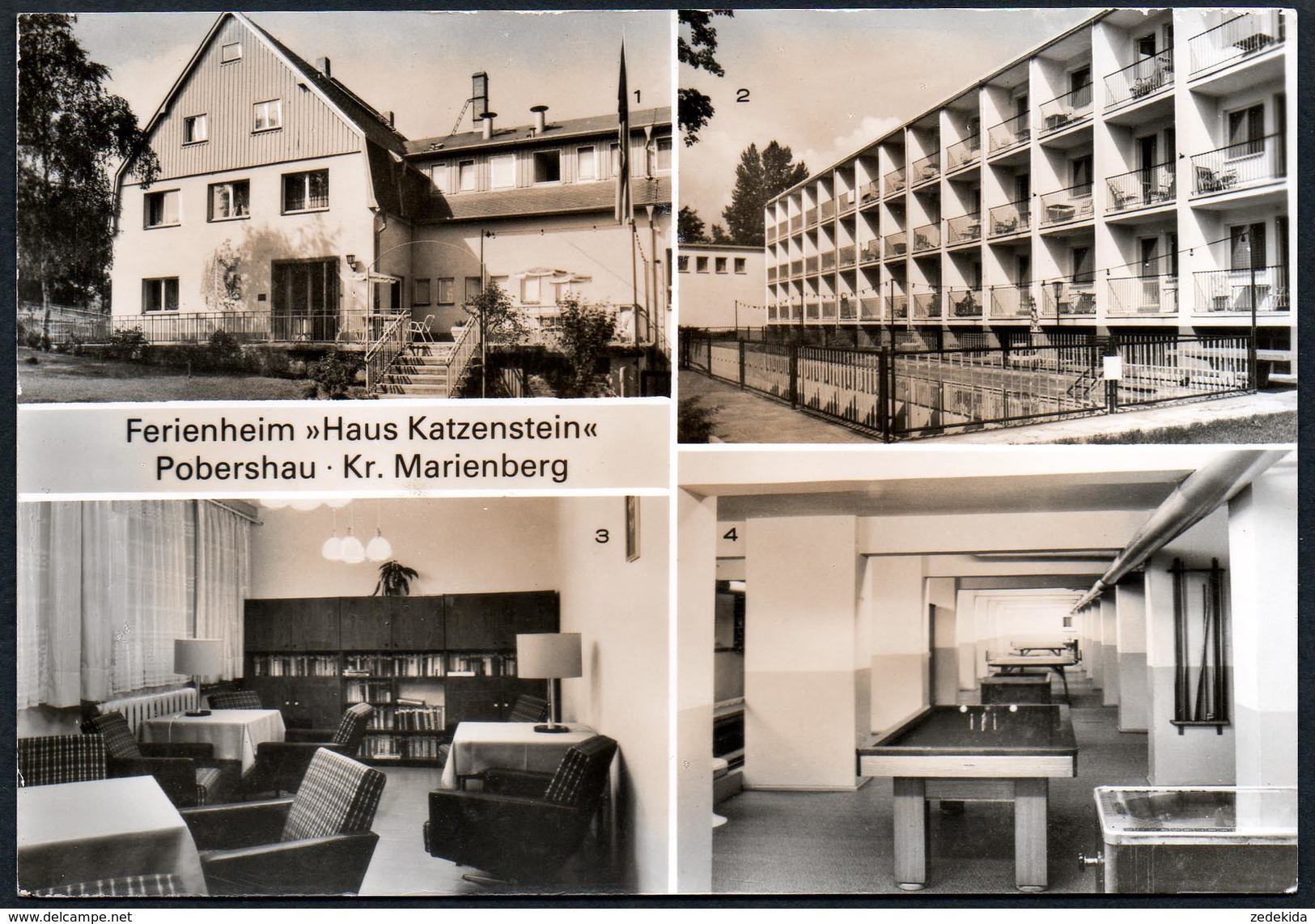 A5729 - Alte MBK Ansichtskarte - Pobershau Kr. Marienberg - Ferienheim Haus Katzenstein - Marienberg