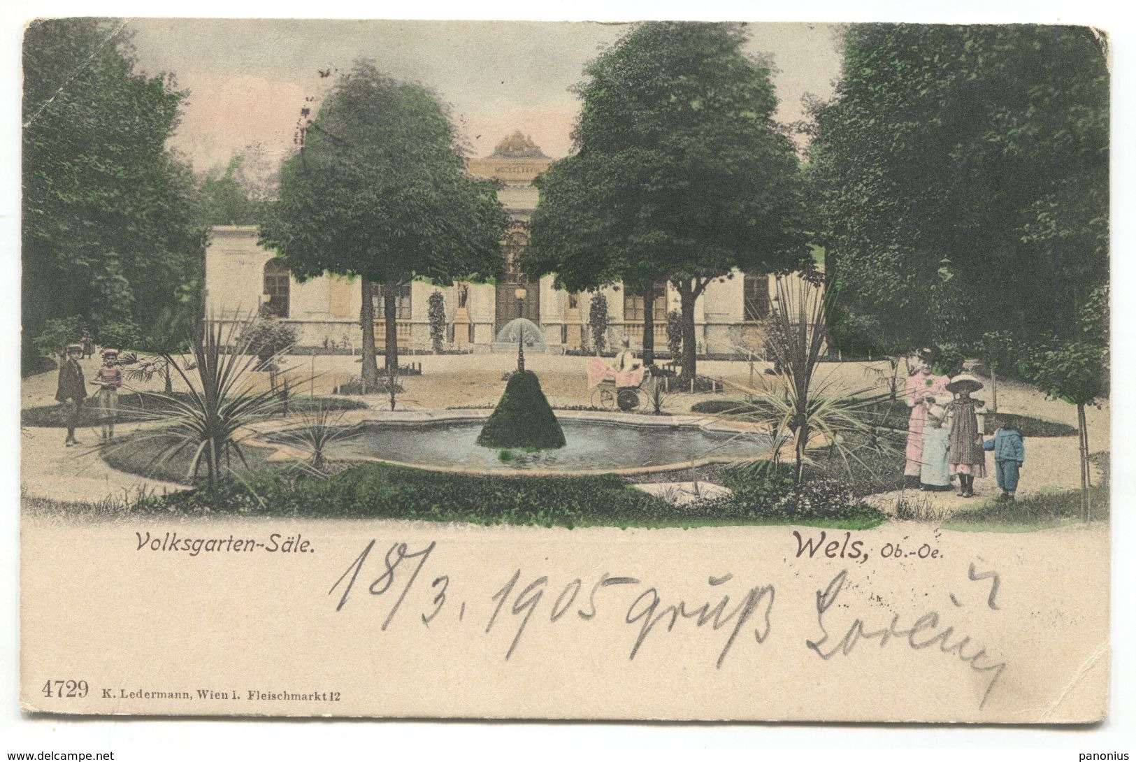 WELS - AUSTRIA, LITHO, 1905. - Wels