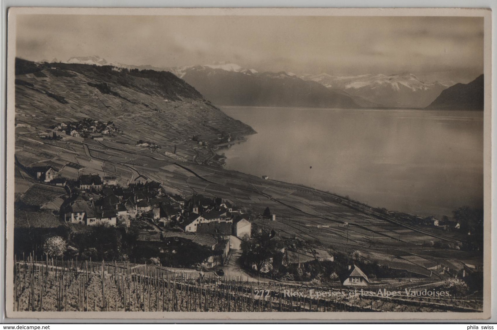 Riex Epesses Et Les Alpes Vaudoises - Photo: R.E. Chapallaz - Épesses