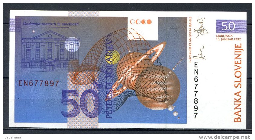 460-Slovénie Billets De 50 Tolarjev 1992 - Slovénie