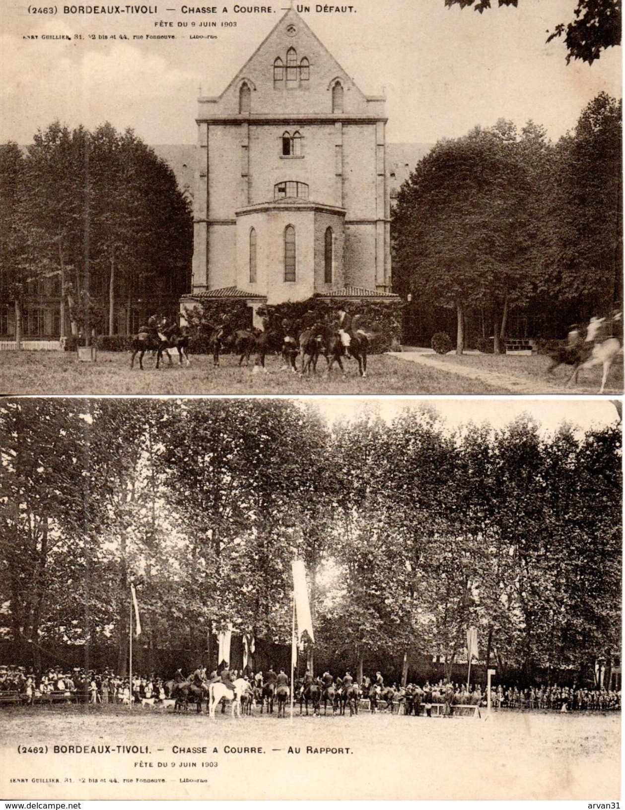 BORDEAUX TIVOLI - FÊTES Du 8 JUIN 1903 - BEL ENSEMBLE RARE  De 9 CPA - - Bordeaux