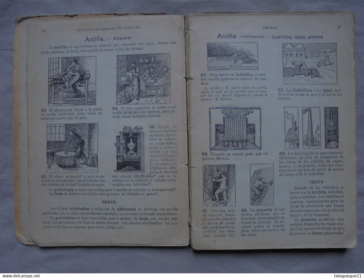 Ancien - Livre Manuel Scolaire Lecciones De Cosas Leçons De Choses Espagnol 1920 - Autres & Non Classés