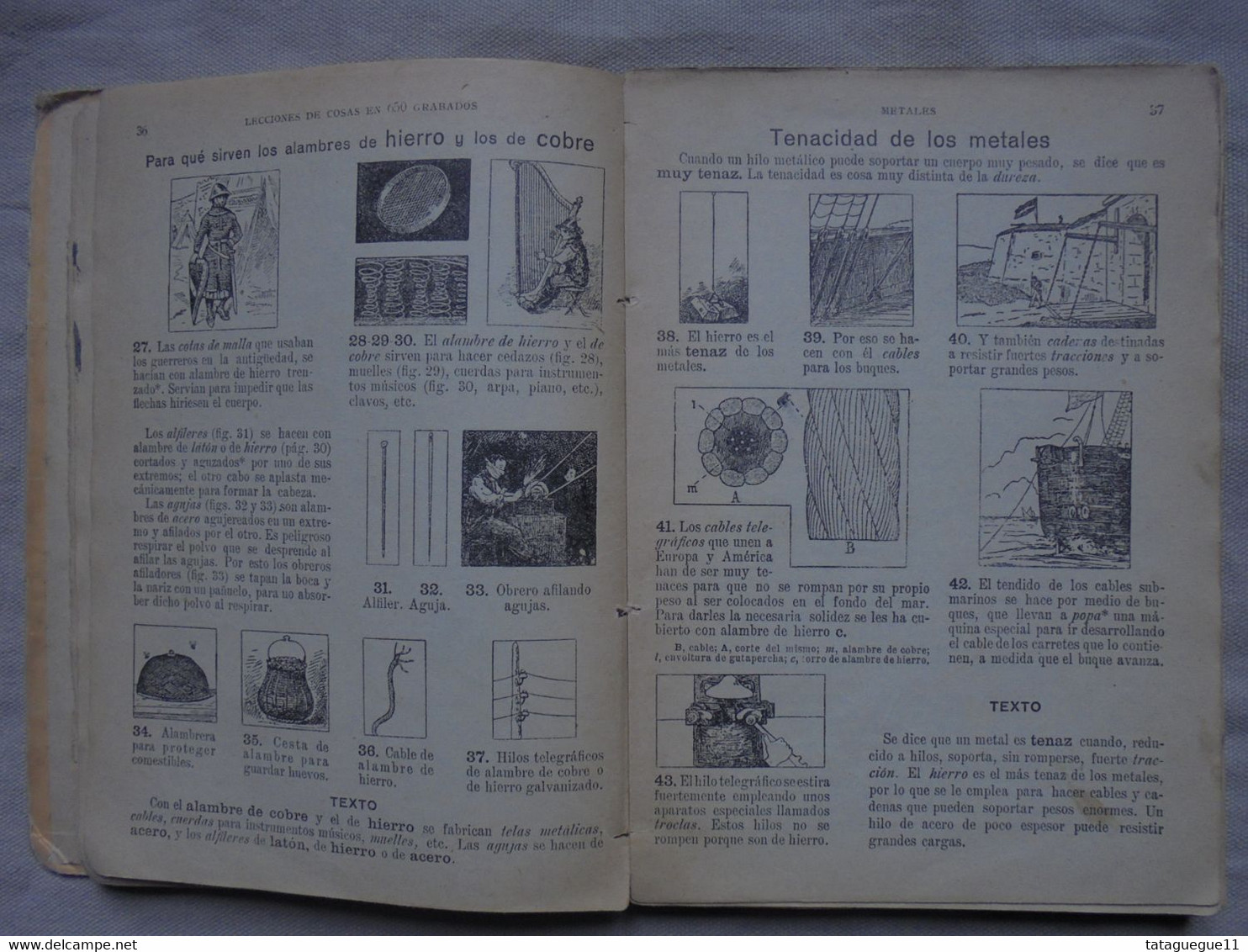 Ancien - Livre Manuel Scolaire Lecciones De Cosas Leçons De Choses Espagnol 1920 - Autres & Non Classés