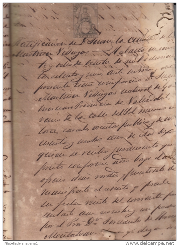 E4848 CUBA ESPAÑA SPAIN. 1871. PROCESO JUDICIAL POR INJURIAS PERIODICO SATIRICO JUAN PALOMO NEWSPAPER.