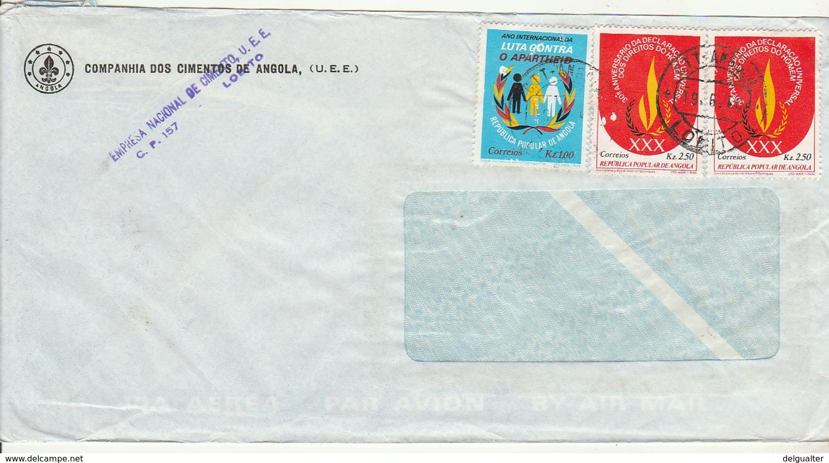 Commercial Cover * Angola * Lobito * 1980?? * Companhia... Empresa Nacional De Cimento, U.E.E. - Angola