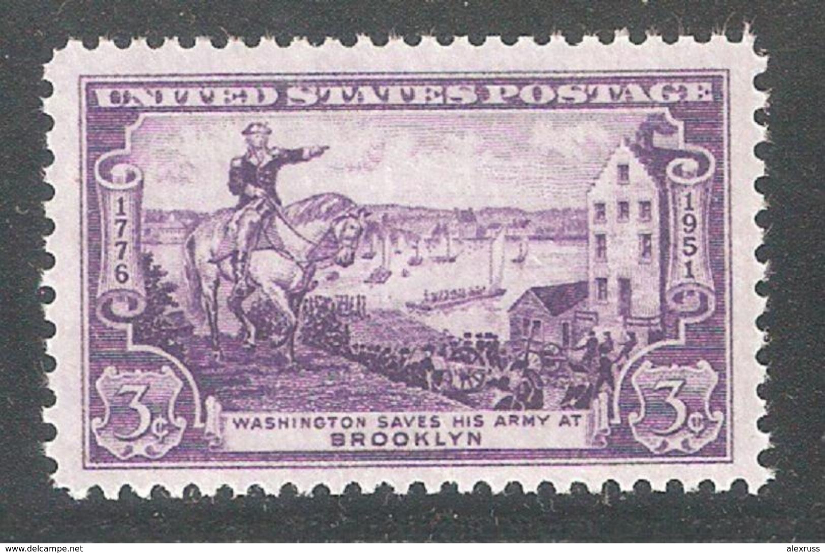 US 1951,American Revolution,G.Washington Battle Of Brooklyn,Sc 998,VF MNH** - Ungebraucht