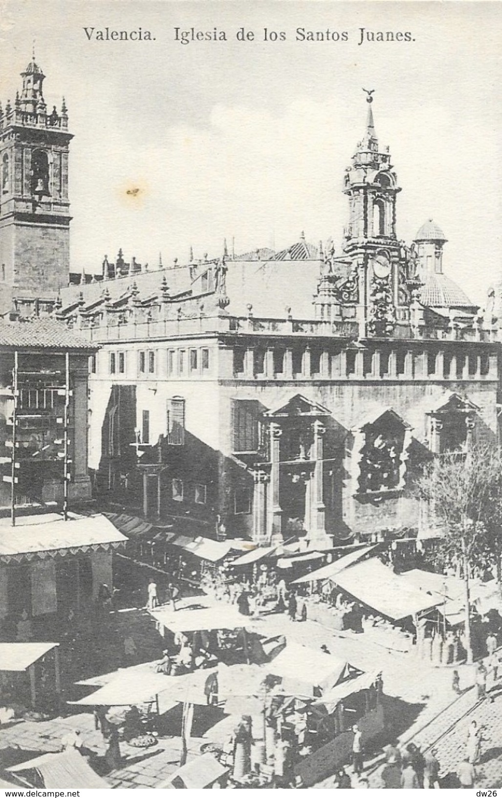 Valencia - Iglesia De Los Santos Juanes, Mercado - Tarjeta No Circulado - Valencia