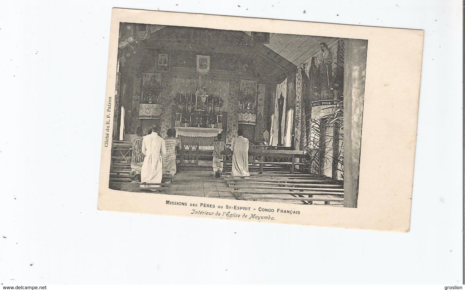 INTERIEUR DE L'GLISE DE MAYUMBA (GABON) MISSIONS DES PERES DU DT ESPRIT CONGO FRANCAIS - Gabon