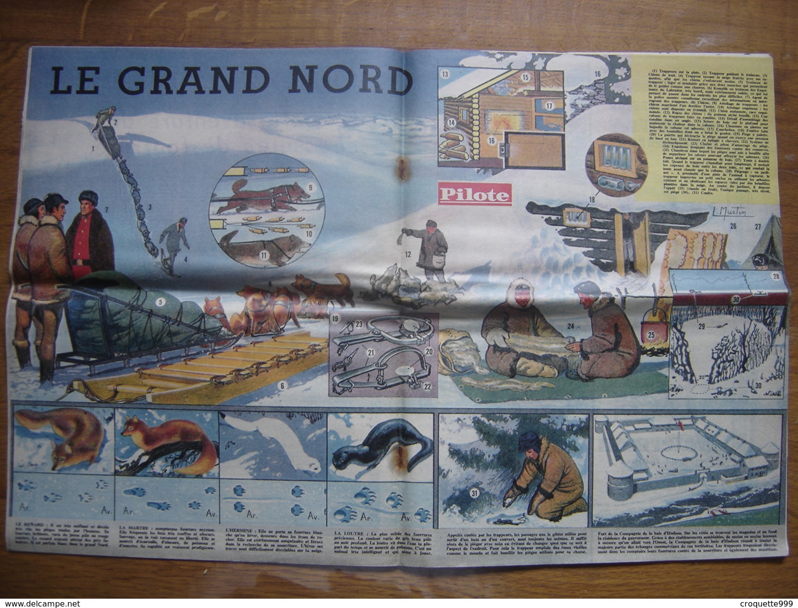 1961 PILOTE 101 Pilotorama LE GRAND NORD Les Scaphandriers - Pilote