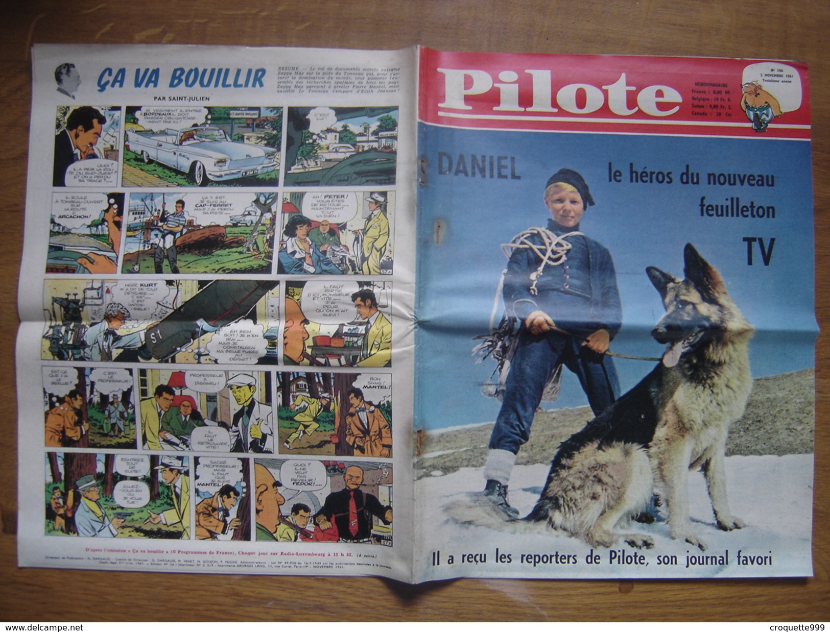 1961 PILOTE 106 Pilotorama MARIGNAN 1515 Daniel Et Son Chien Nouvel Heros TV - Pilote