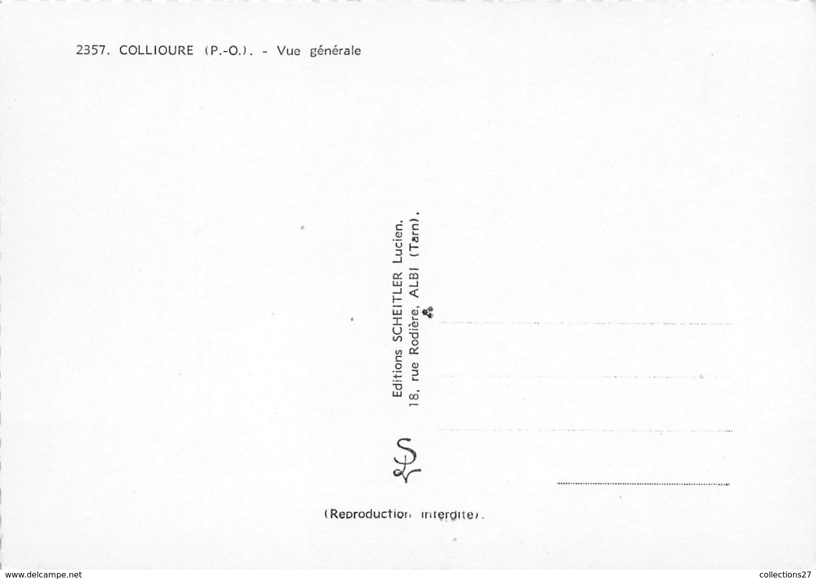 66-COLLIOURE- VUE GENERALE - Collioure