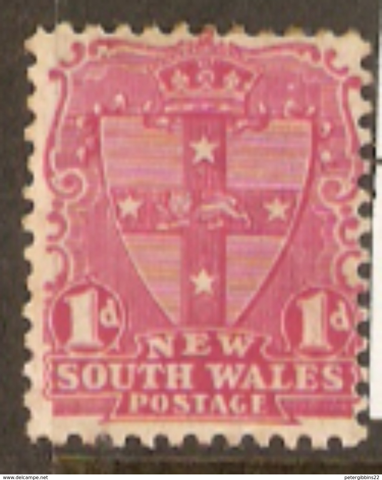 New South Wales 1897 SG 291 1d Mounted Mint - Ungebraucht