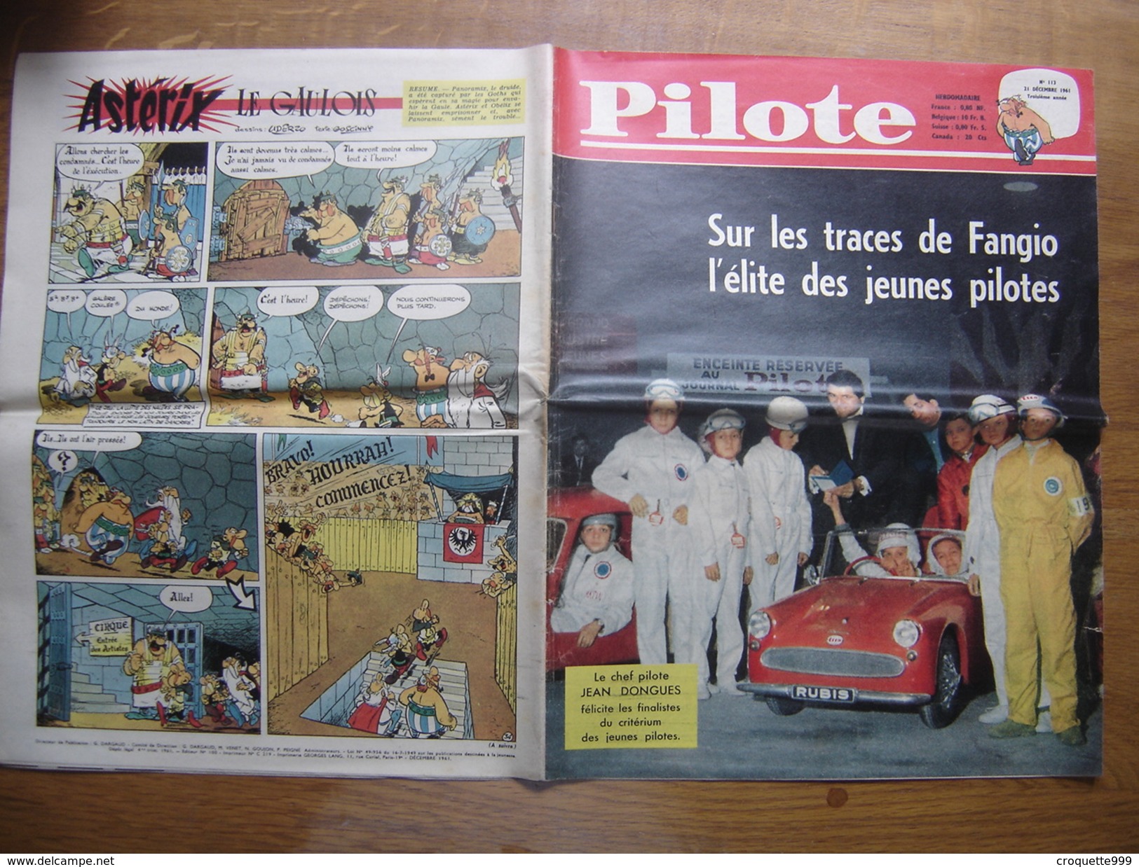 1961 PILOTE 113 Pilotorama SALAMINE 480 AVANT JC Sur Les Traces De Fangio AUTOMOBILE - Pilote