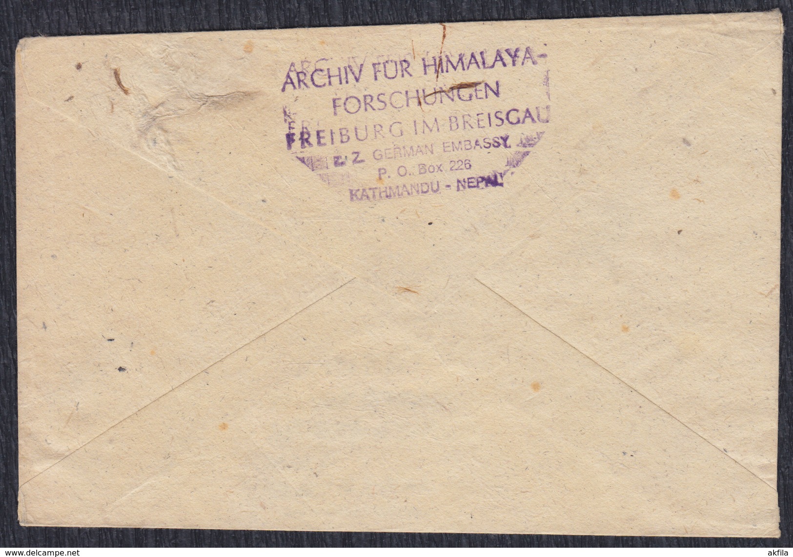 Nepal 1972 Kathmandu - Air Mail Letter Of German Expedition Everest - Lhotse Sent To Dortmund - Nepal