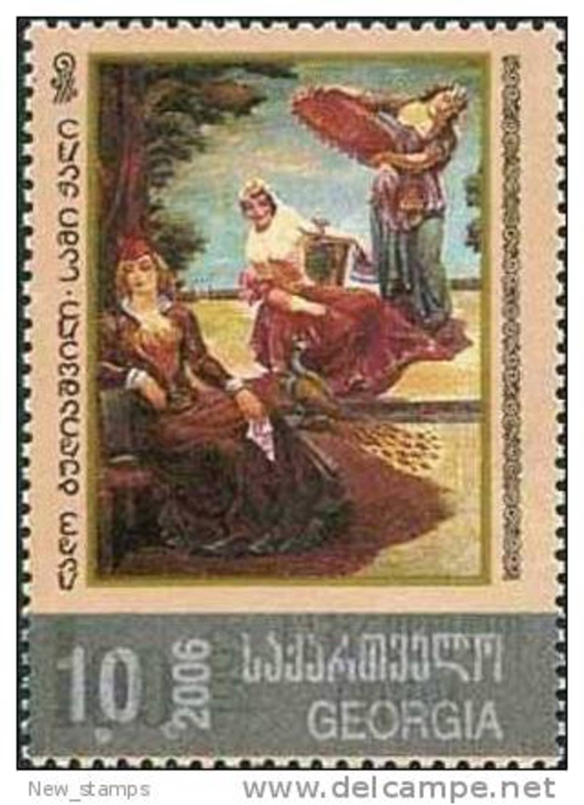 Georgia 2006 Painting Silver OVPT 1v MNH - Georgia