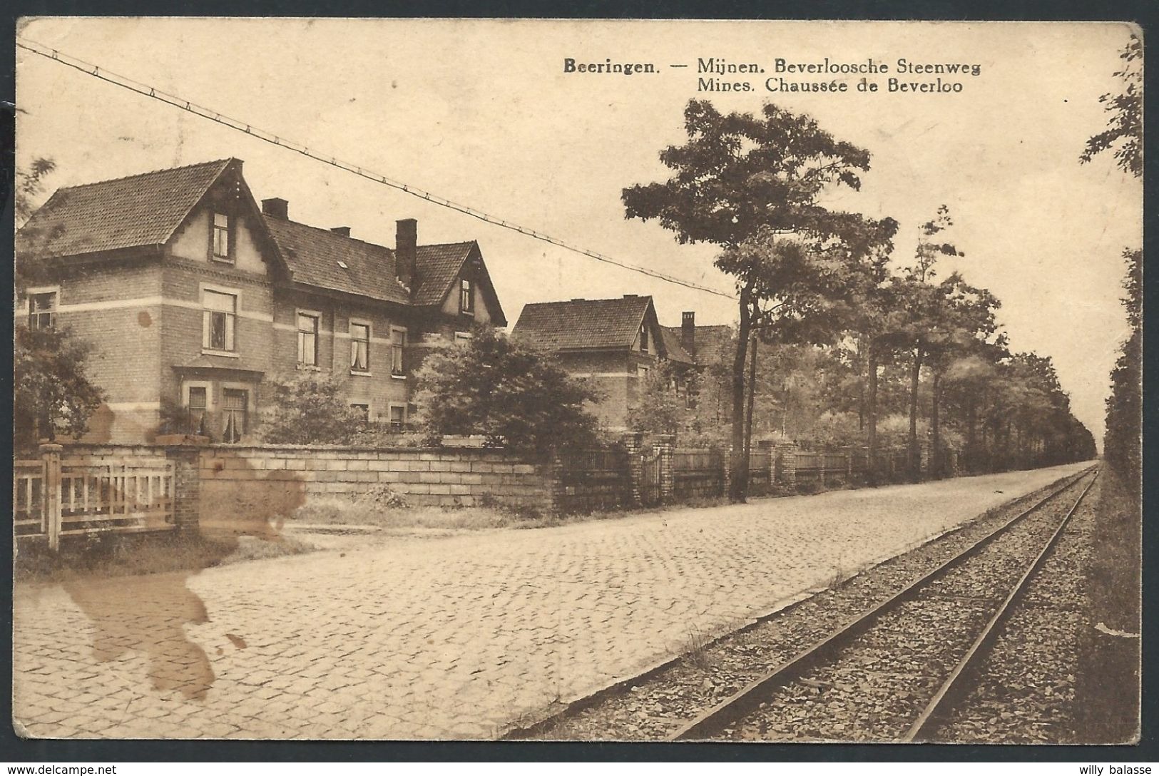 CPA   BEERINGEN  Mijnen Beverloosche Steenweg   Mines Chaussée De Beverloo - Beringen