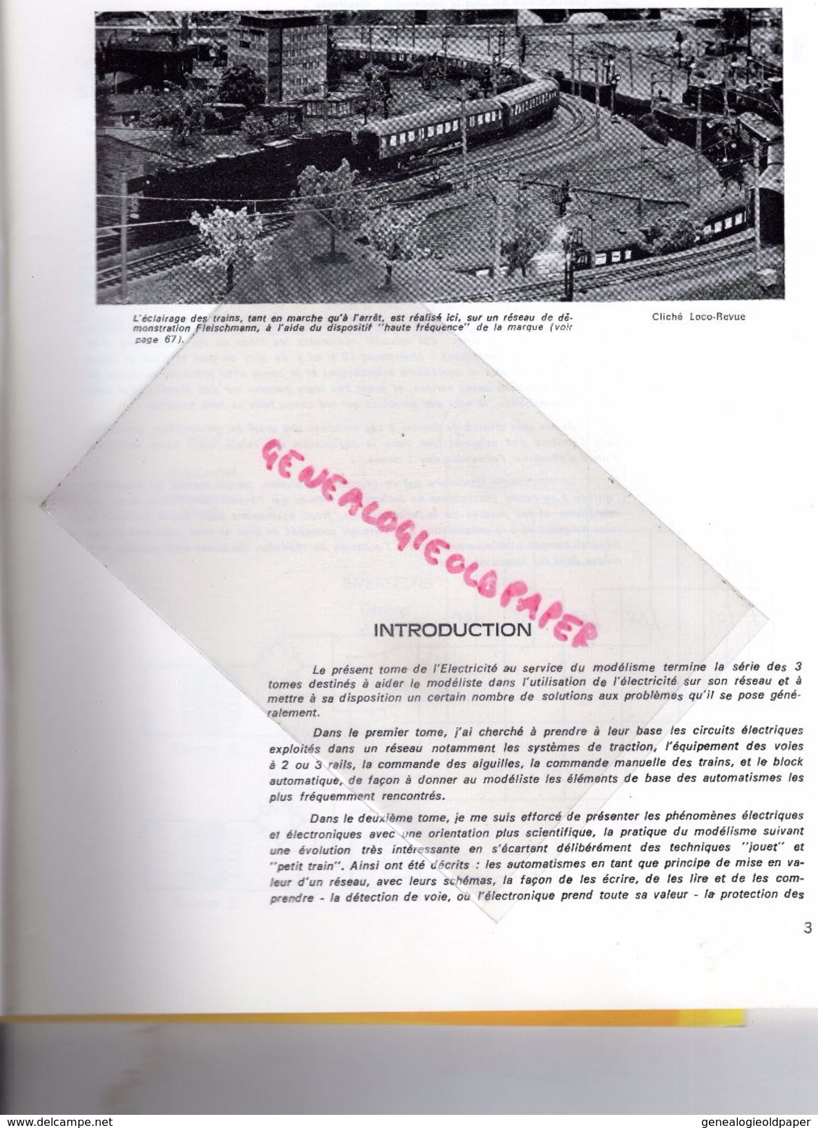 CATALOGUE JOUETS- L' ELECTRICITE AU SERVICE DU MODELISME- CHEMIN DE FER -R. CHENEVEZ-TOME 3 1978-LOCO REVUE AURAY-GARE - Railway & Tramway