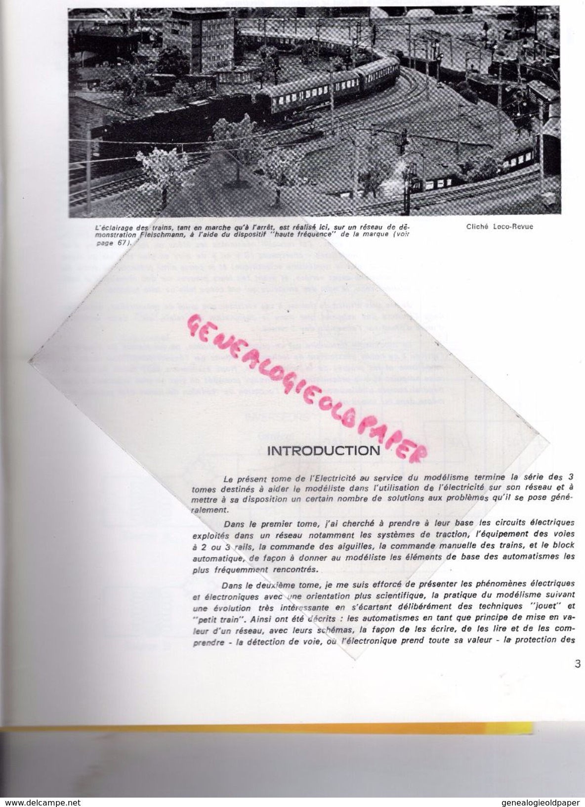 CATALOGUE JOUETS- L' ELECTRICITE AU SERVICE DU MODELISME- CHEMIN DE FER -R. CHENEVEZ-TOME 3 1978-LOCO REVUE AURAY-GARE - Ferrocarril & Tranvías