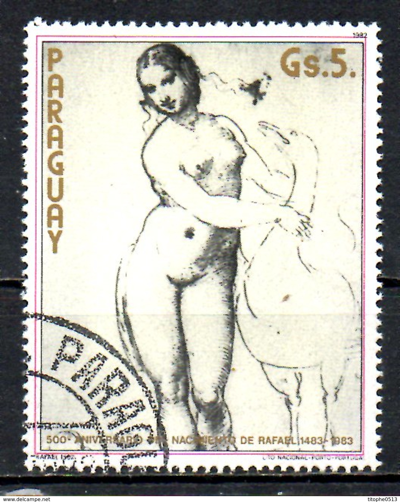 PARAGUAY. N°1972 Oblitéré De 1982. Cygne. - Schwäne