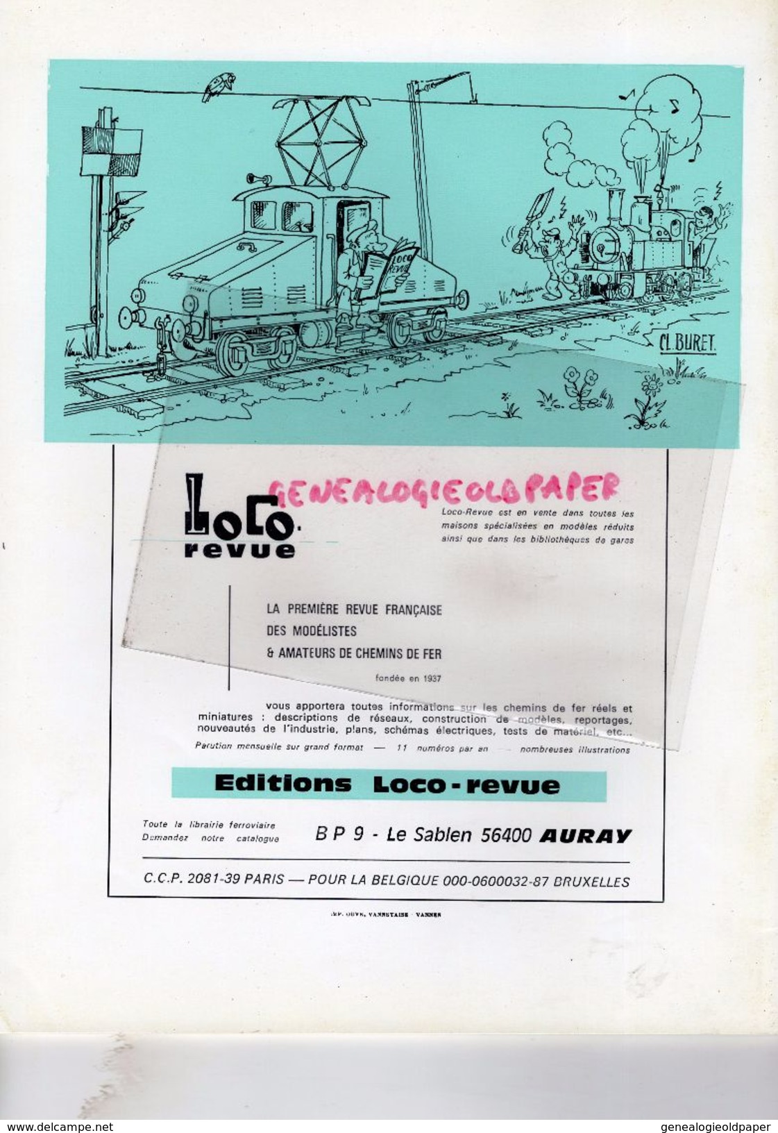 CATALOGUE JOUETS- L' ELECTRICITE AU SERVICE DU MODELISME- CHEMIN DE FER -R. CHENEVEZ-TOME 2 -1975-LOCO REVUE AURAY-GARE - Ferrovie & Tranvie