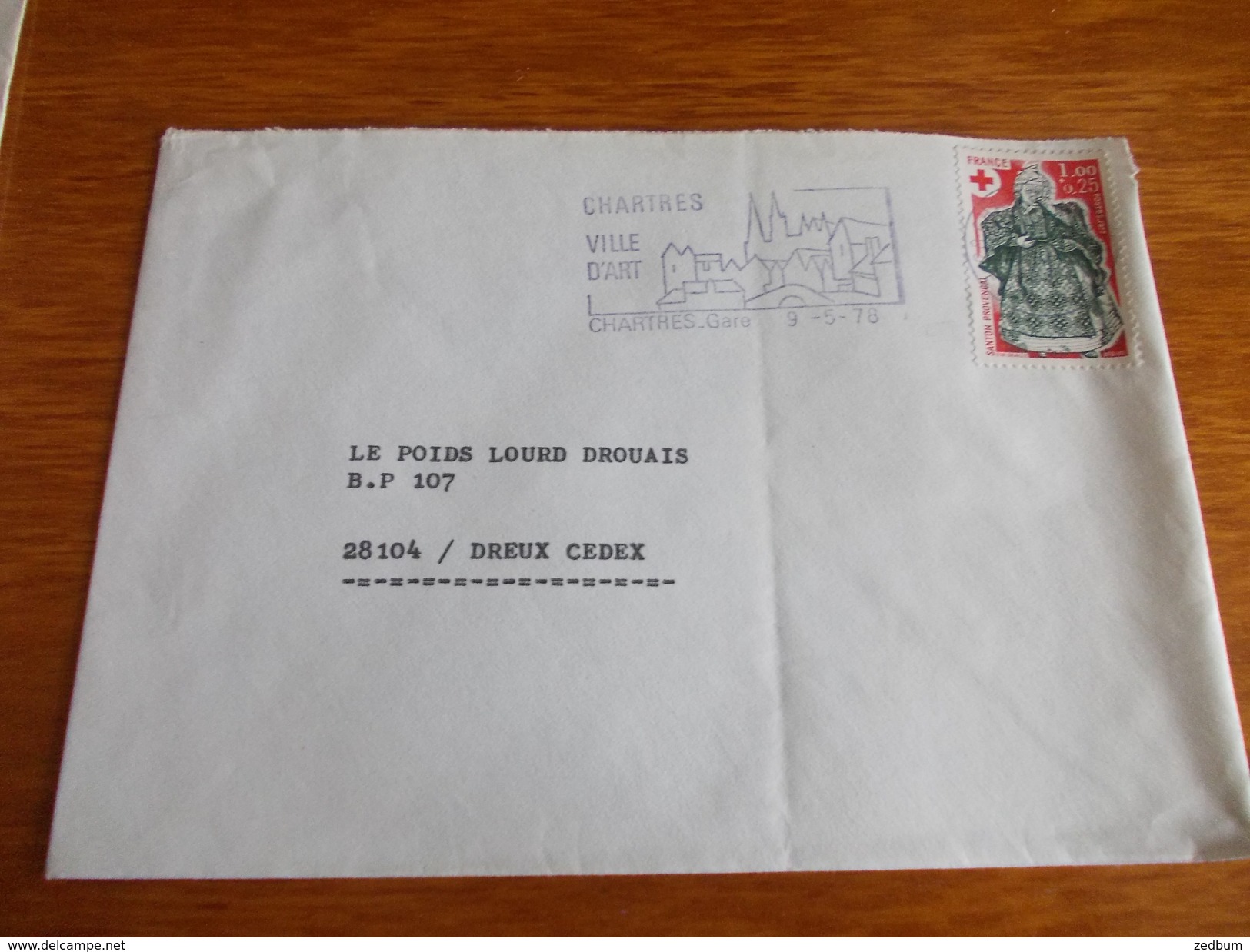 Marcophilie France Cachet Eure Et Loir Chartres Gare Berliet Destination Dreux - Other & Unclassified