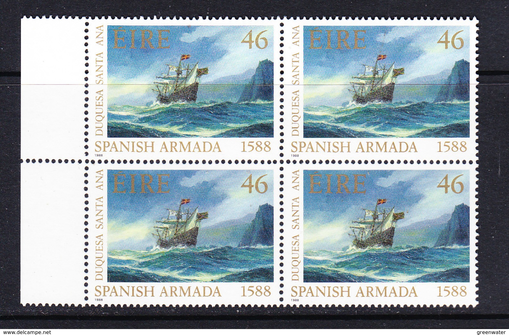 Ireland 1988 Spanish Armada 1v Bl 4  ** Mnh (36643) - Unused Stamps