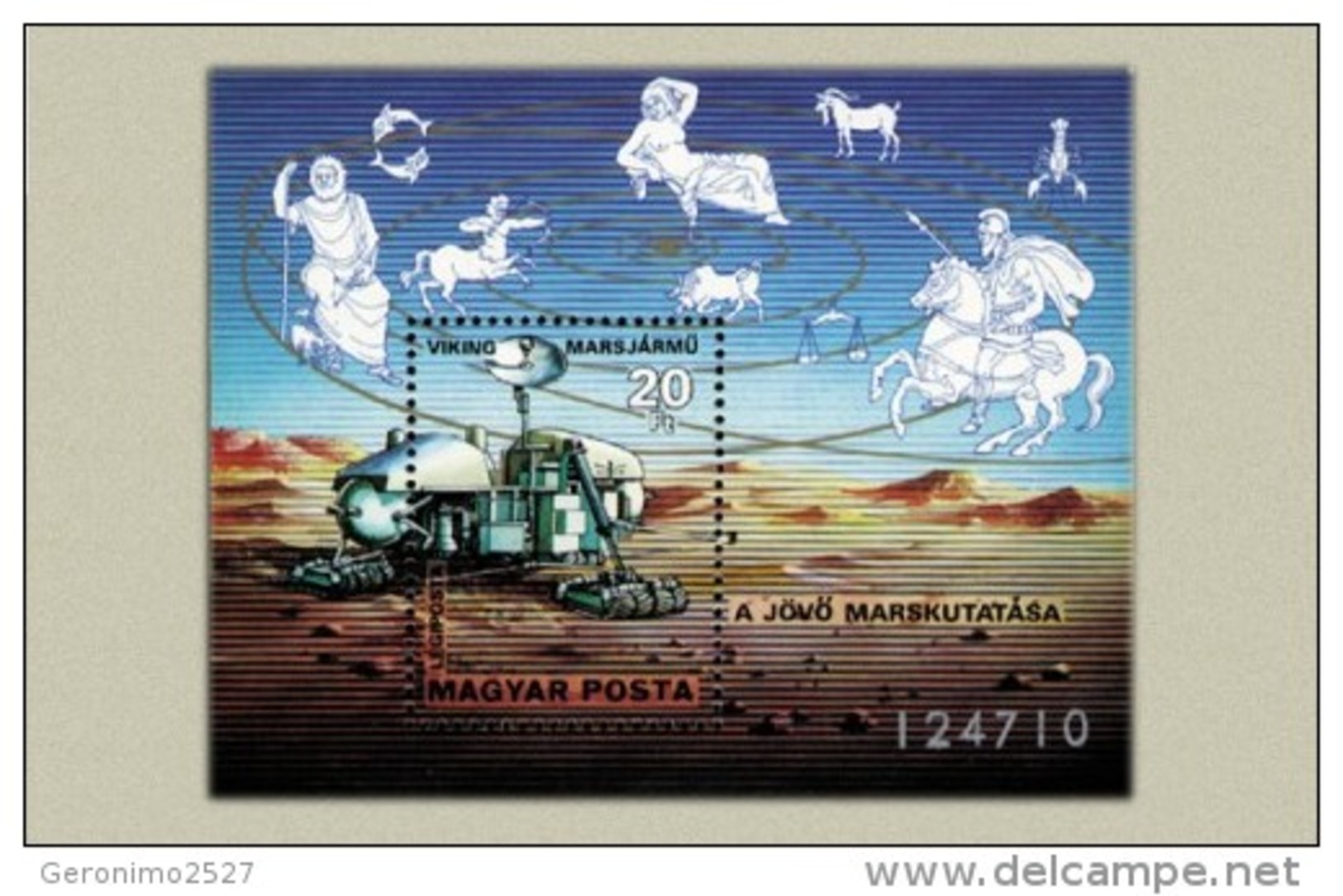 HUNGARY 1977 SPACE Ships VIKING - Fine S/S MNH - Nuevos