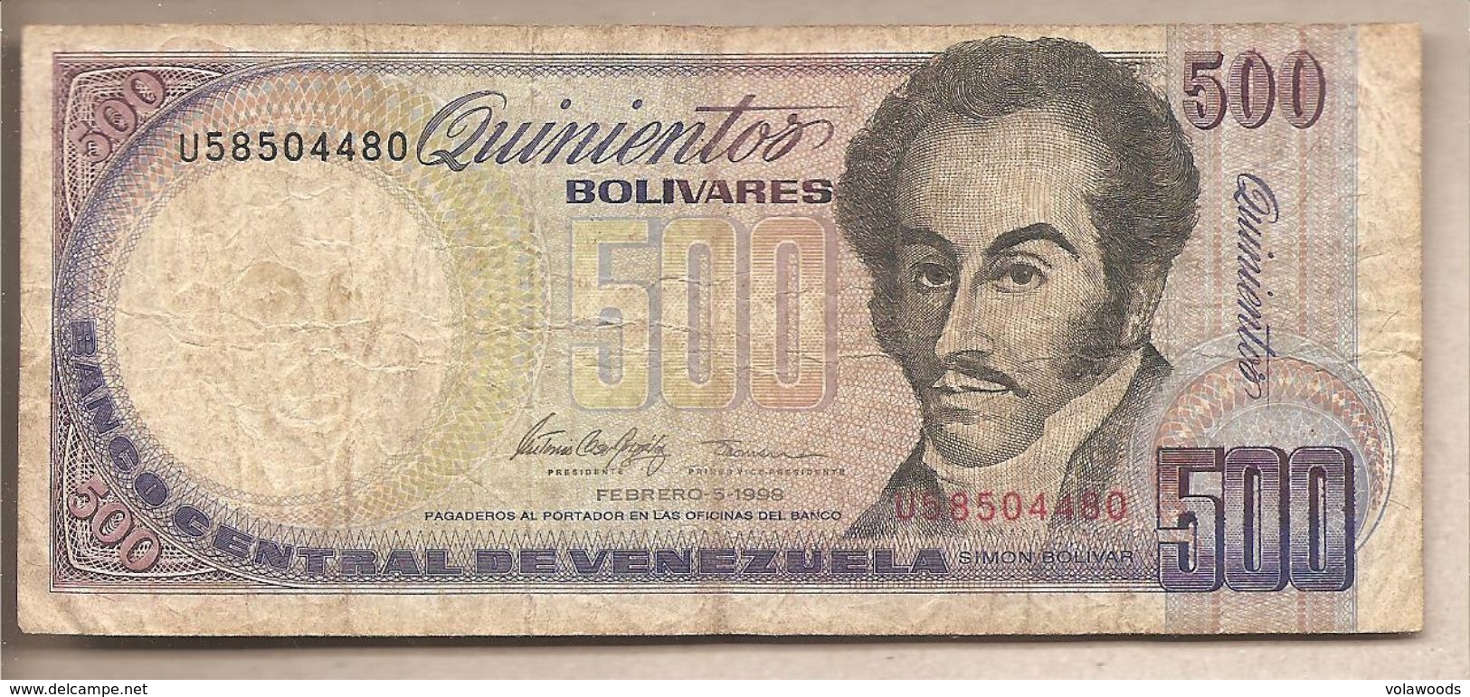 Venezuela - Banconota Circolata Da 500 Bolivares P-67f - 1998 #19 - Venezuela