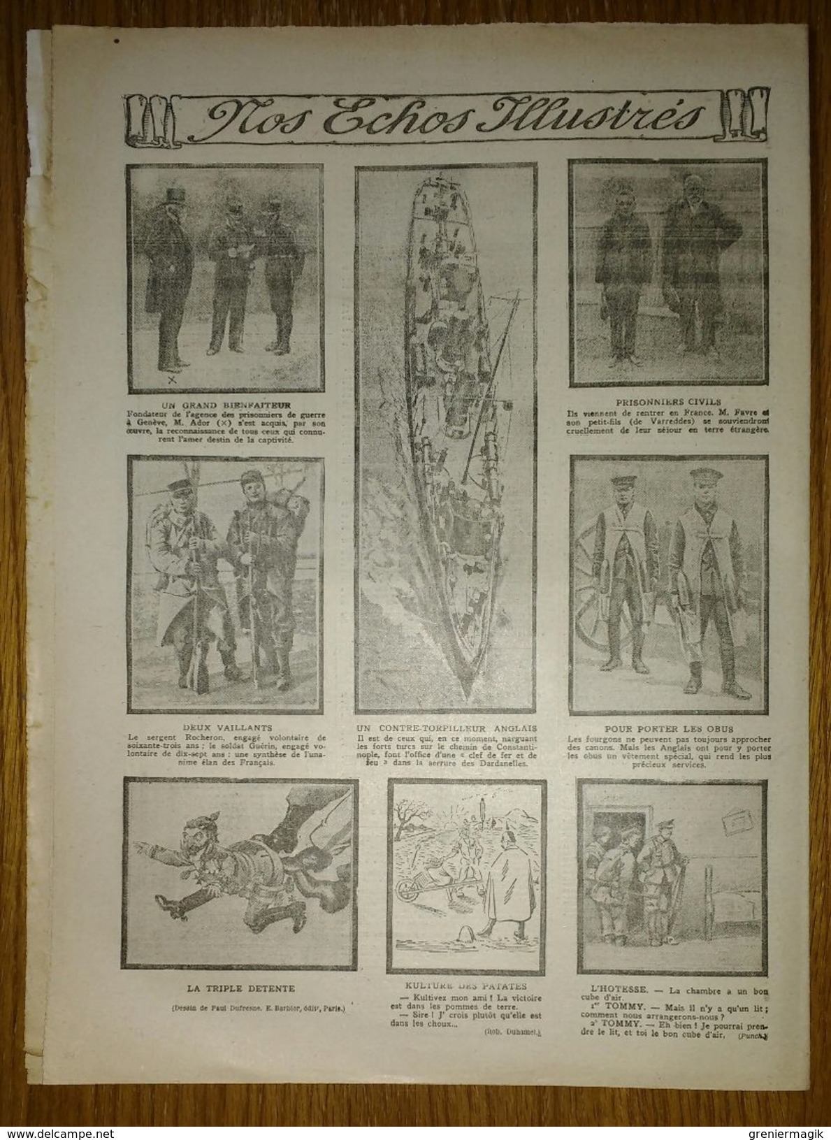 Excelsior N°1586 20/03/1915 Anglais à Neuve-Chapelle - Dardanelles - Flotte Française En Méditerranée - Varennes - Bondy - Autres & Non Classés