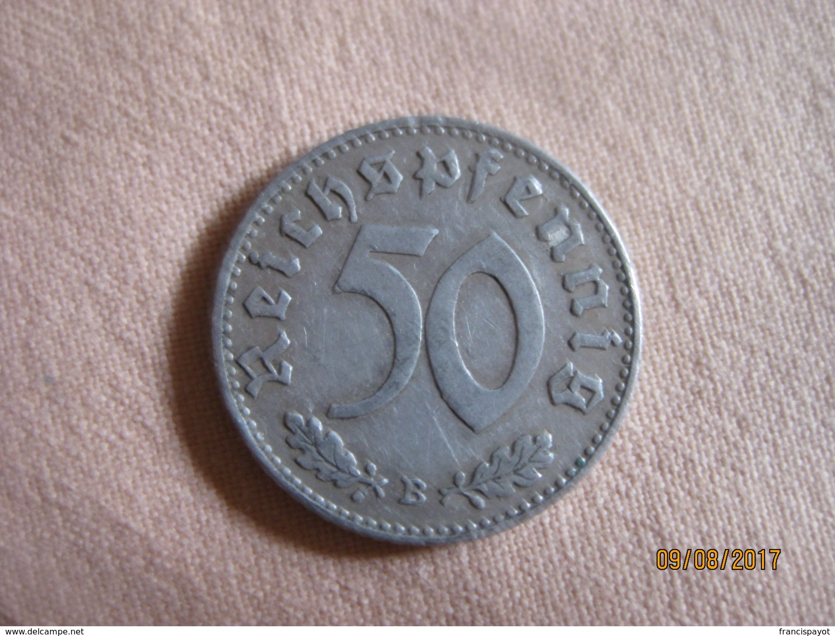 Germany: 50 Pfennig 1941 B - 50 Reichspfennig