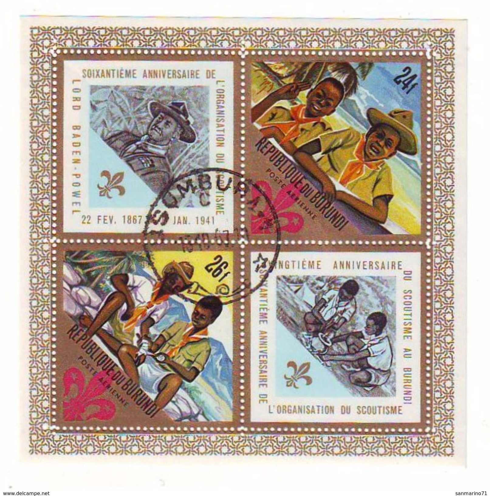 BURUNDI Block 25,used - Oblitérés