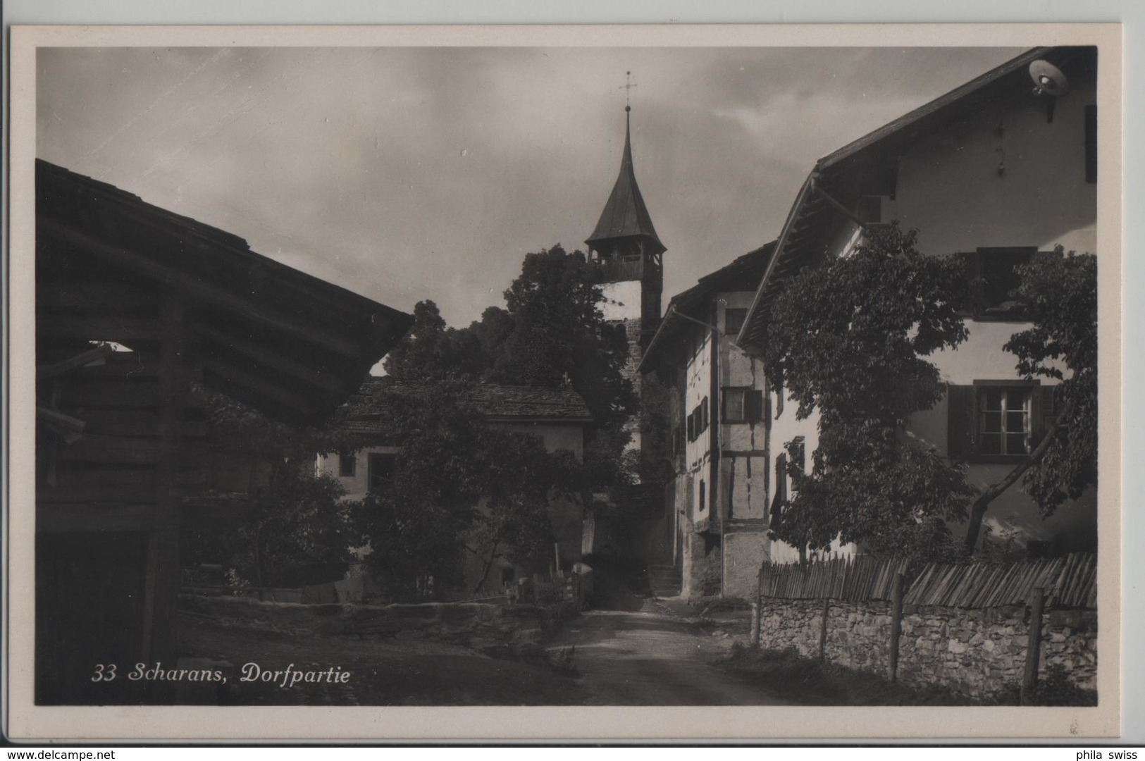 Scharans - Dorfpartie - Photo: R. Guler - Autres & Non Classés