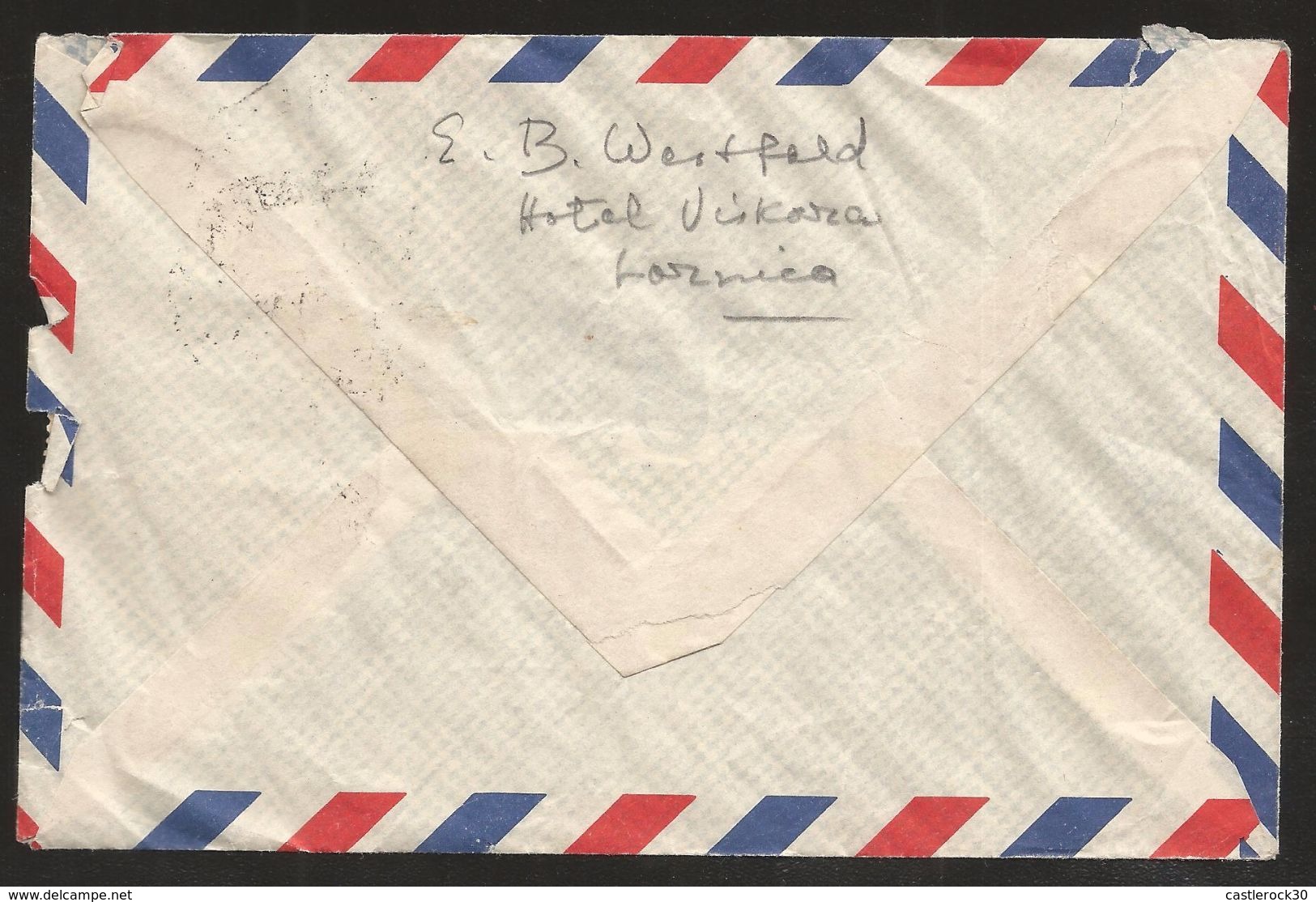 A) 1958 SERBIA, LOZNICA, PLANE, WOMEN WITH ANIMALS, AIRMAIL, CIRCULATED COVER FROM SERBIA TO USA. - Serbia