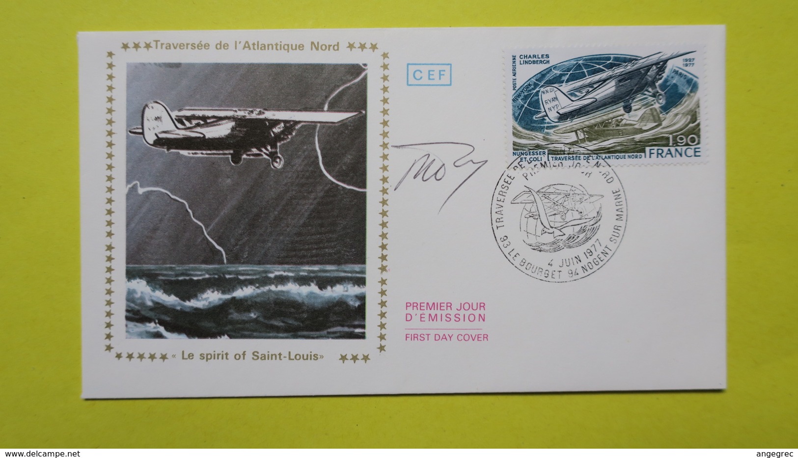 Autographe  Sur  FDC  First Day Cover  Premier Jour   A VOIR   1977 - Altri & Non Classificati