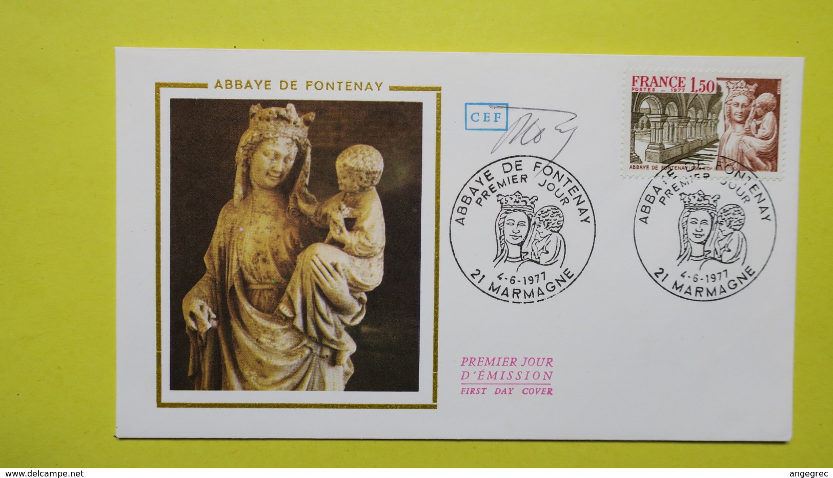 Autographe  Sur  FDC  First Day Cover  Premier Jour   A VOIR   1977 - Autres & Non Classés