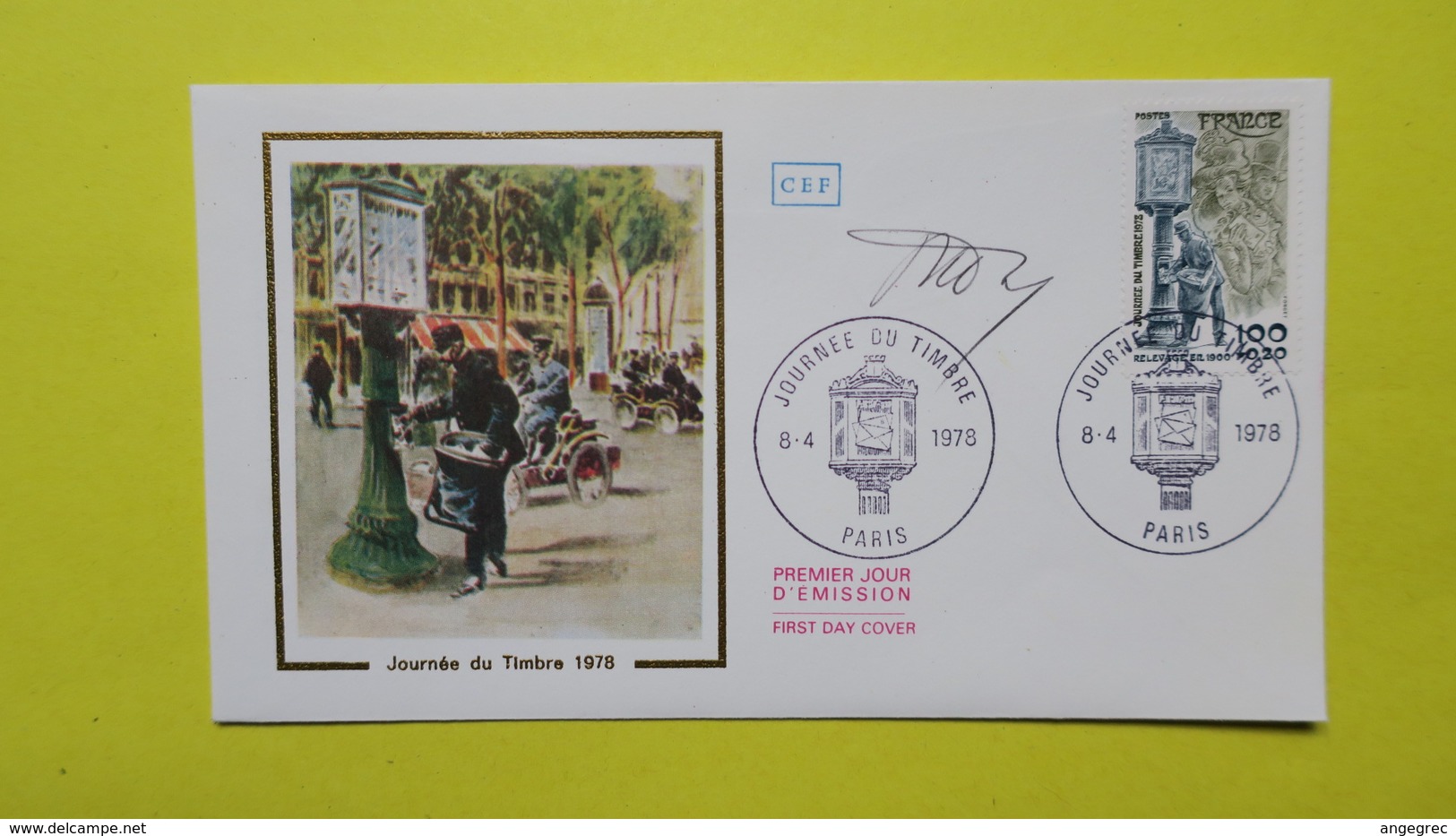 Autographe  Sur  FDC  First Day Cover  Premier Jour   A VOIR   1978 - Autres & Non Classés