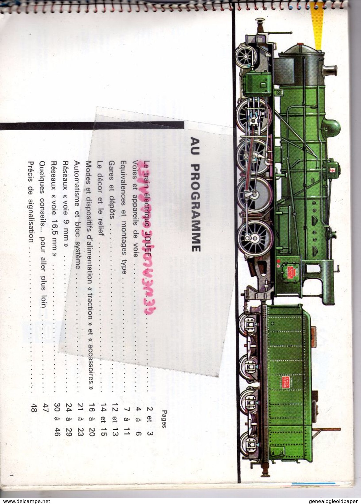 CATALOGUE JOUETS JOUEF- CHEMIN DE FER TRAIN GARE HO-PLANS ET RESEAUX-BEZIERS-LOCOMOTIVE - Ferrocarril & Tranvías